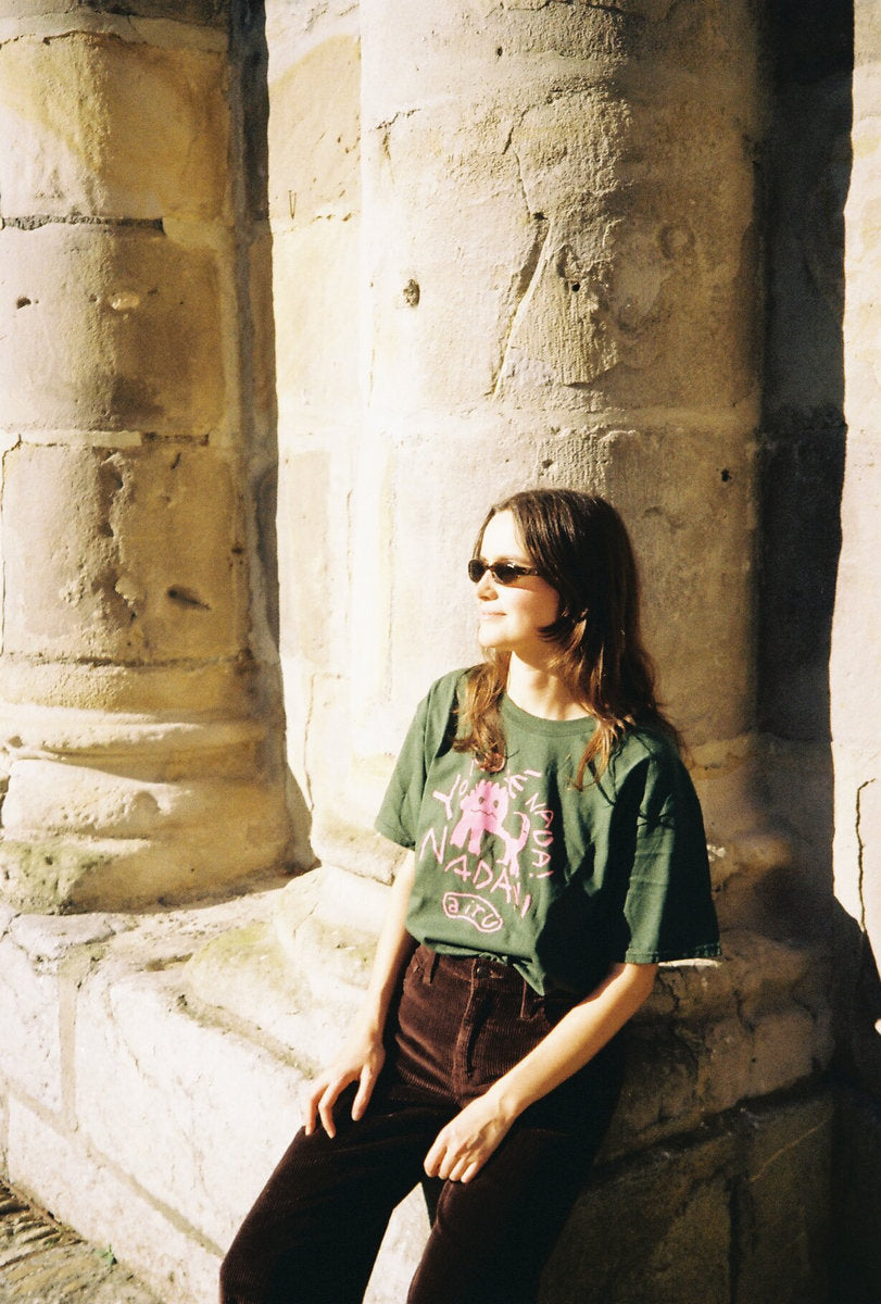 NADA!!! · Green & Pink Tee