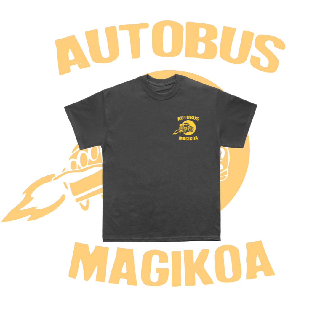 Aurre Salmenta · Kamiseta Autobus Magikoa Laranja