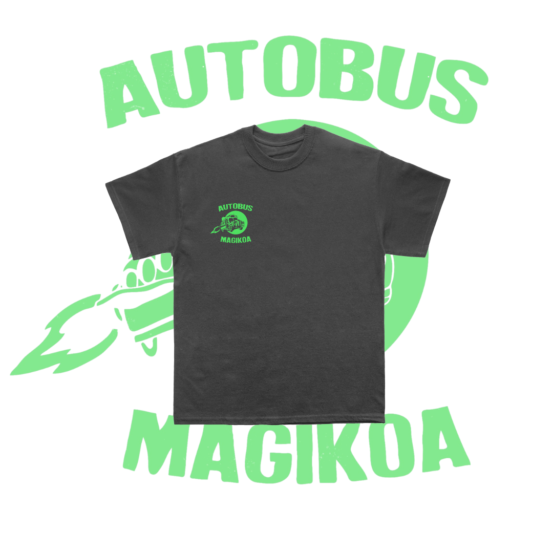 Aurre Salmenta · Kamiseta Autobus Magikoa Berdea