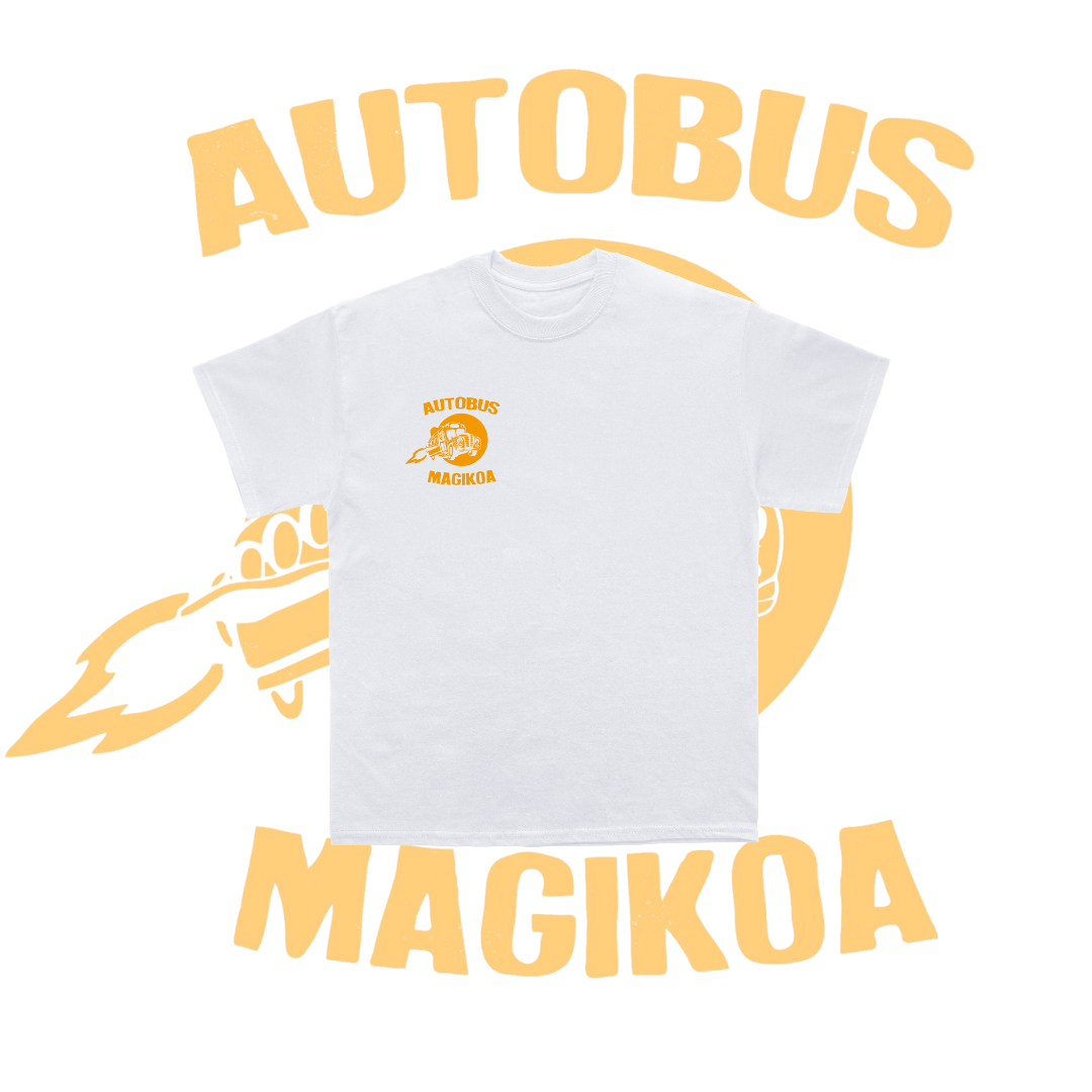 Aurre Salmenta · Kamiseta Autobus Magikoa Laranja