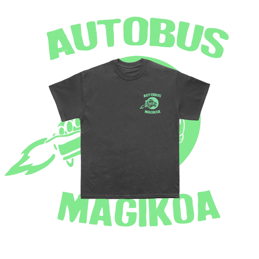 Aurre Salmenta · Kamiseta Autobus Magikoa Berdea