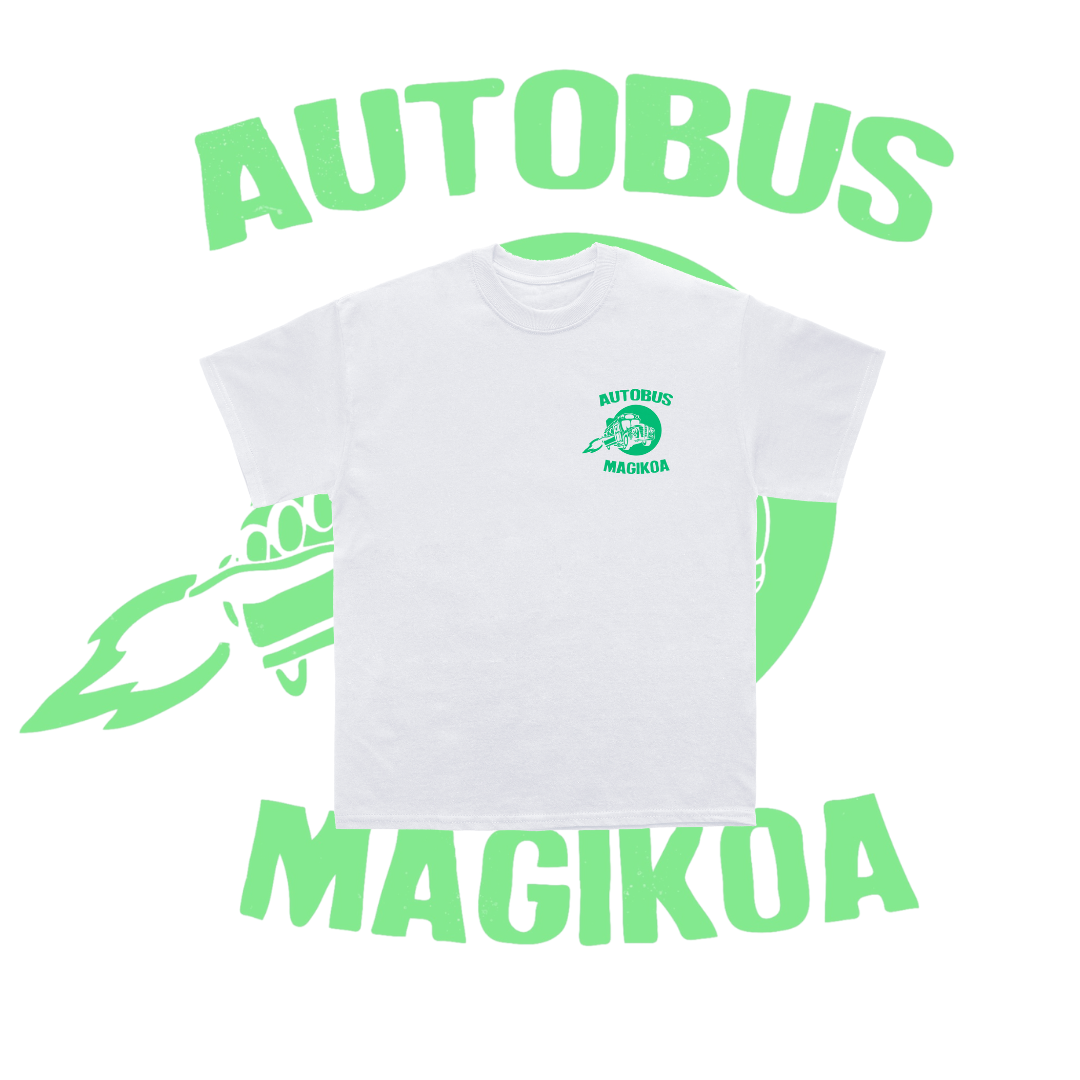 Aurre Salmenta · Kamiseta Autobus Magikoa Berdea