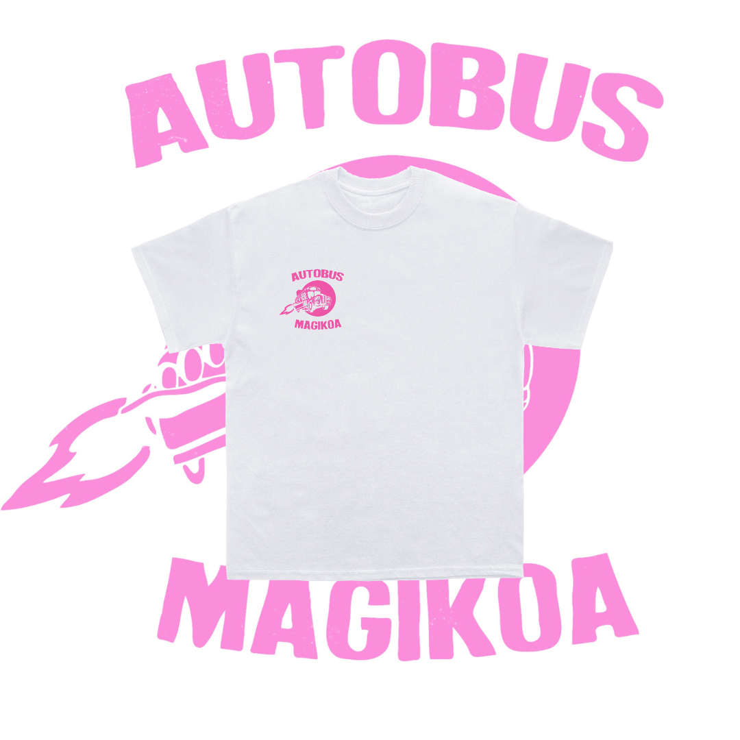 Aurre Salmenta · Kamiseta Autobus Magikoa Arrosa