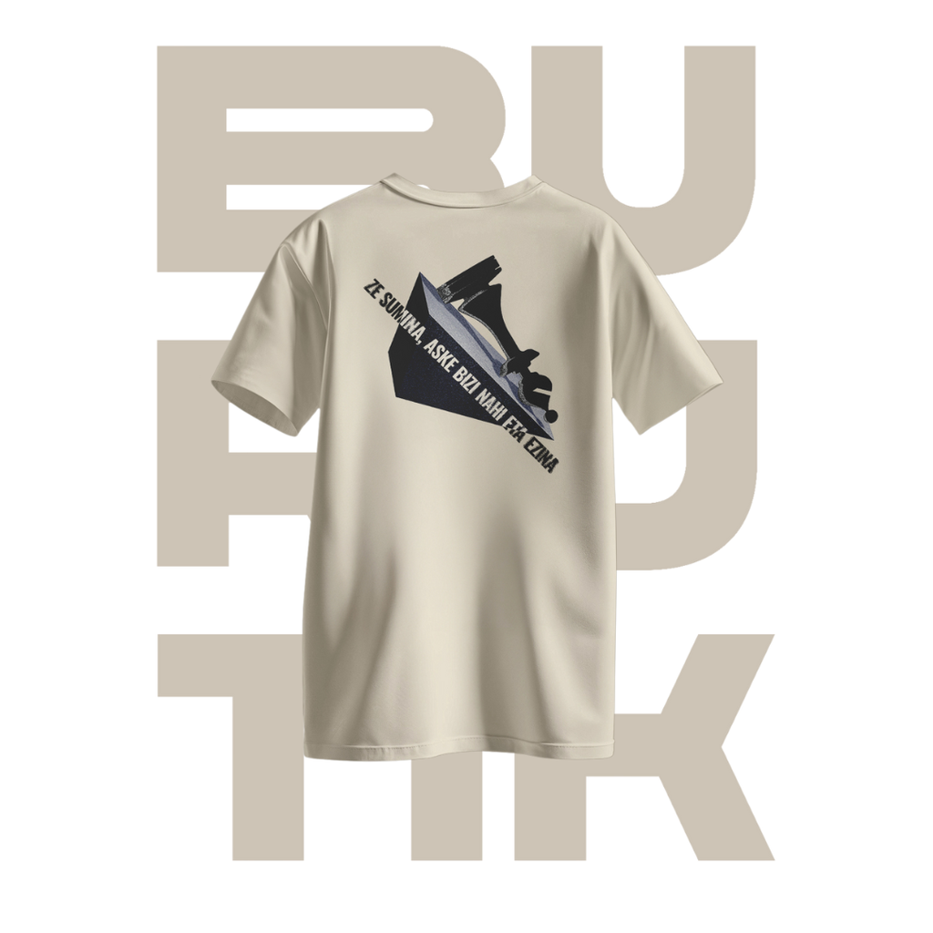 Burutik Kamiseta Krema