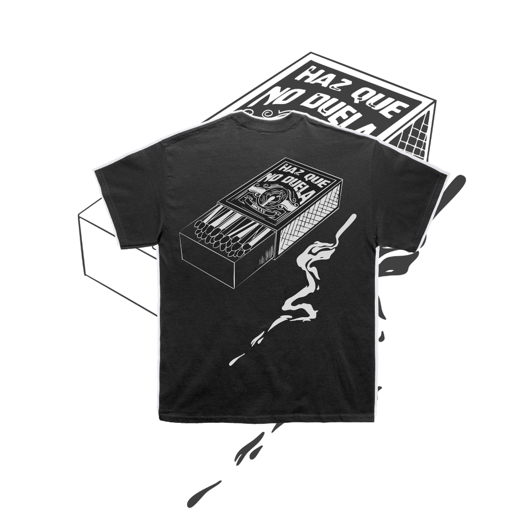 BLCK. · Camiseta Cerillas Negra