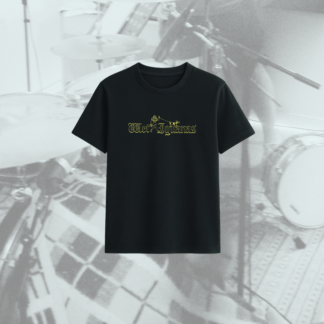 camiseta negra wet iguanas