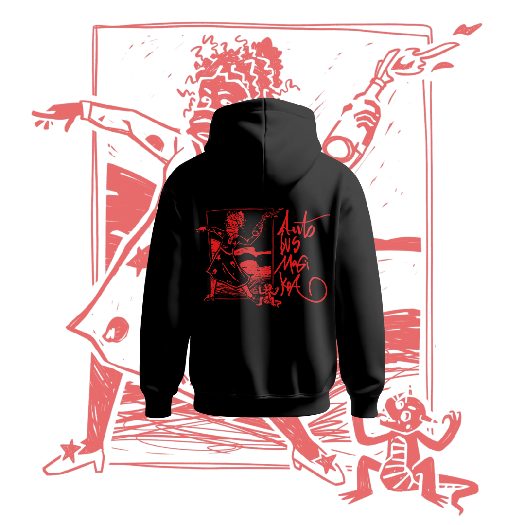 Aurre Salmenta · Sudadera Autobus Magikoa Gorria