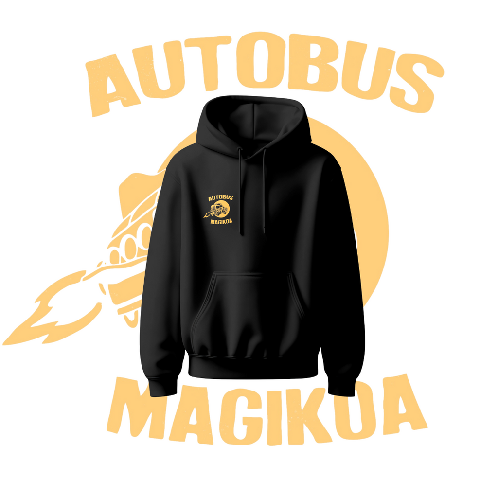 Aurre Salmenta · Sudadera Autobus Magikoa Laranja