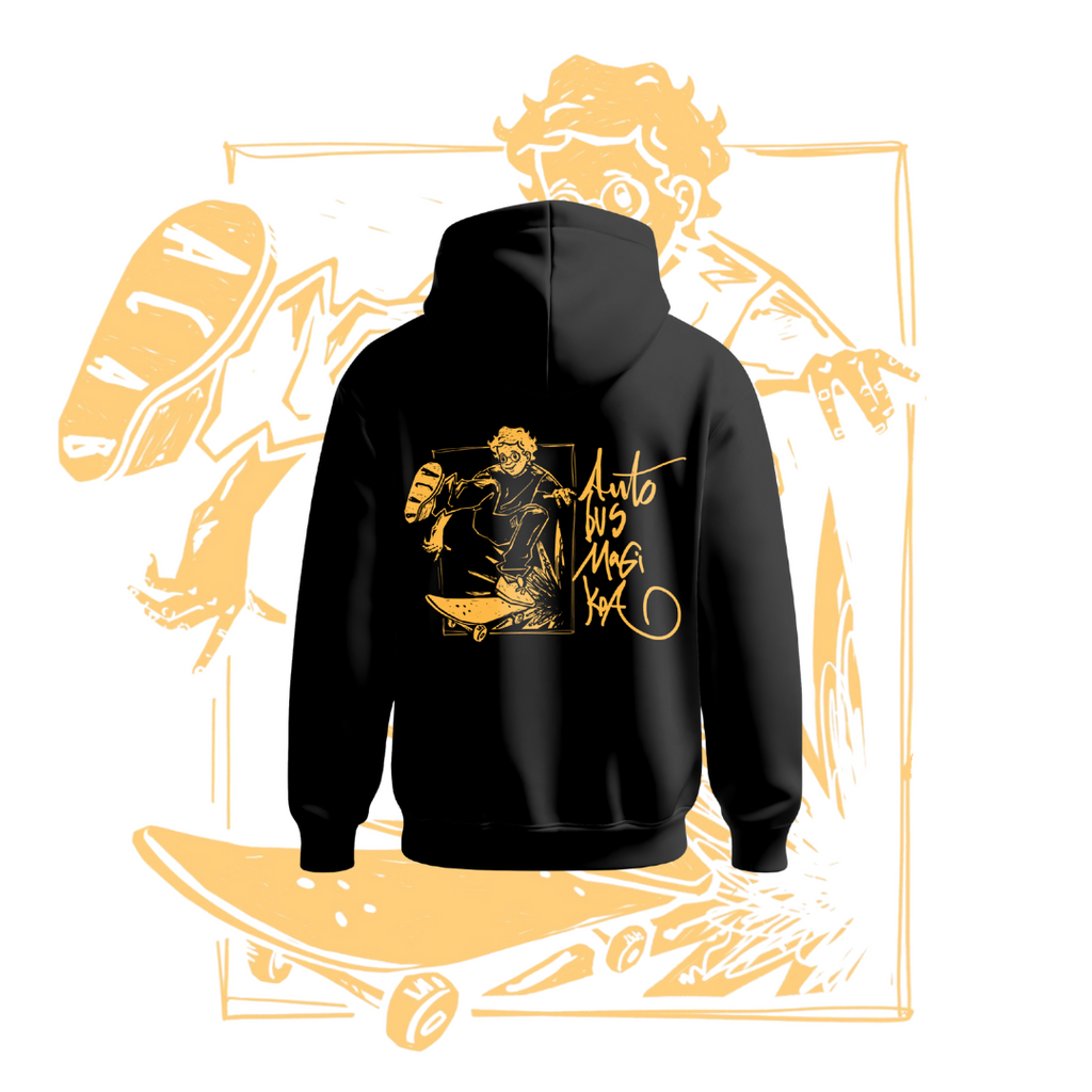 Aurre Salmenta · Sudadera Autobus Magikoa Laranja