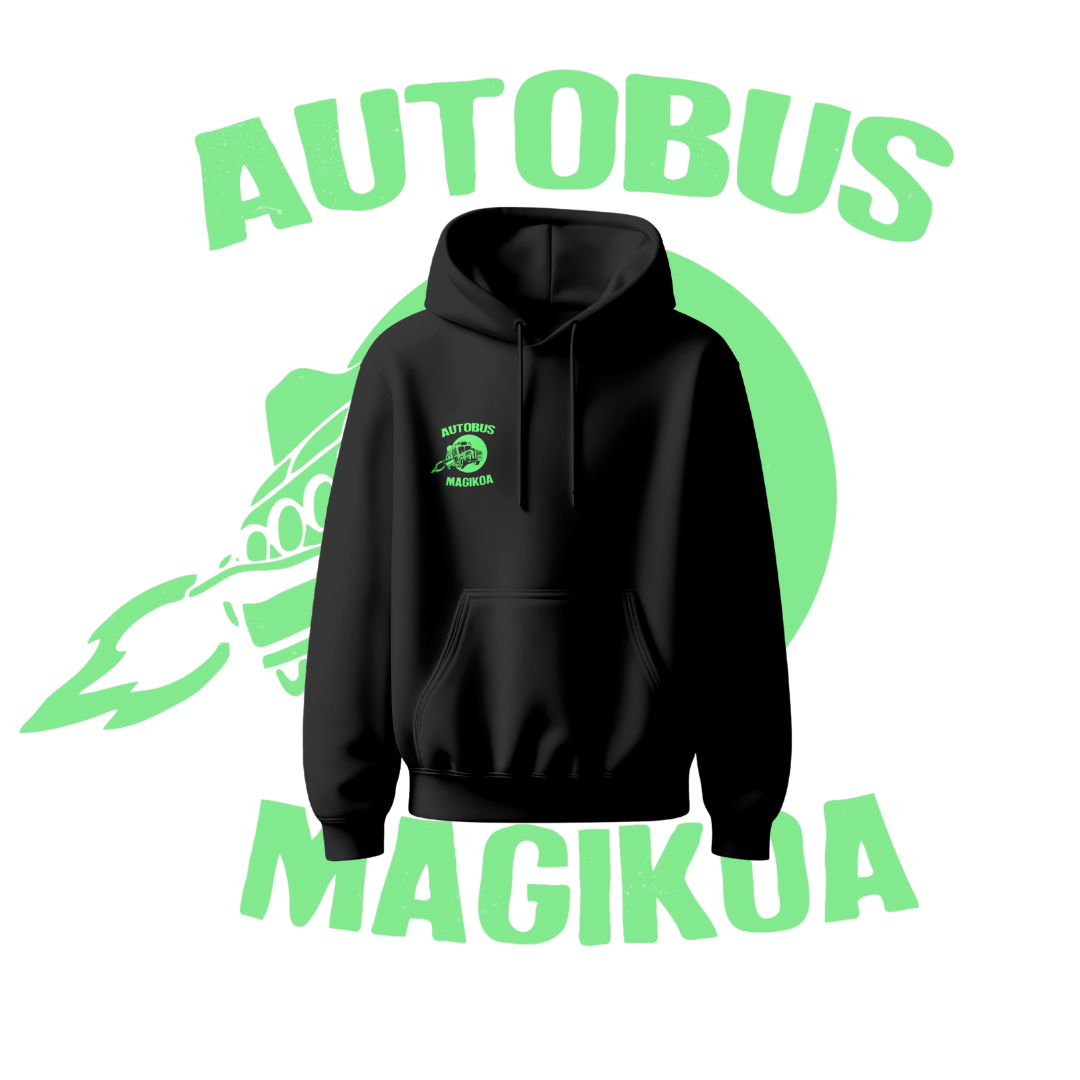 Aurre Salmenta · Sudadera Autobus Magikoa Berdea