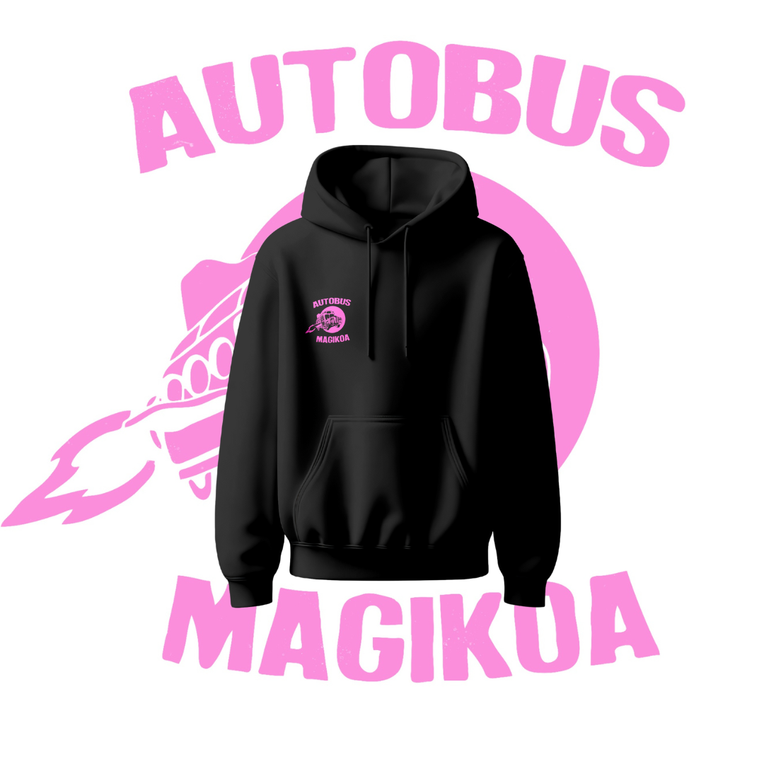Aurre Salmenta · Sudadera Autobus Magikoa Arrosa